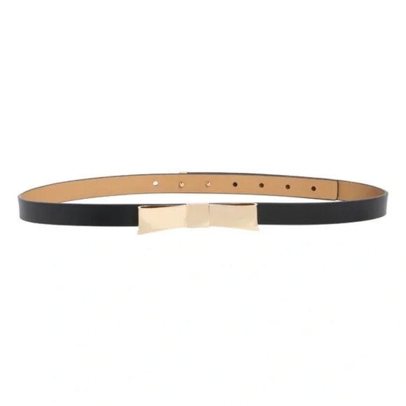 Kate Spade Accessories - Kate Spade New York Metal Bow Genuine Leather Belt